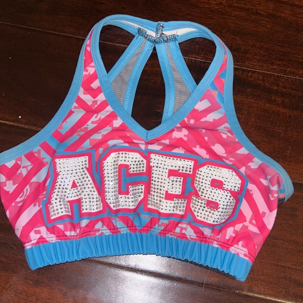 California Allstars aces sports bra